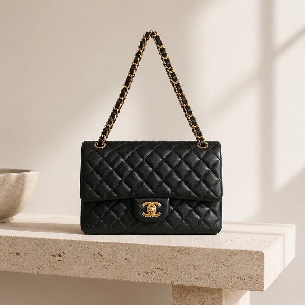 Medium Fashion Lambskin Leather Quilted Bag- gift 🎁 used once